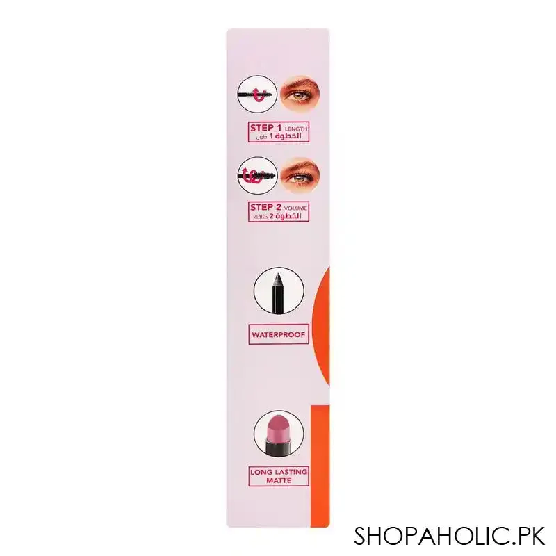 Bourjois Favorites Kit, Twist Up Mascara   Waterproof Eyeliner   Long Lasting Matte Lipstick, 3-Pieces