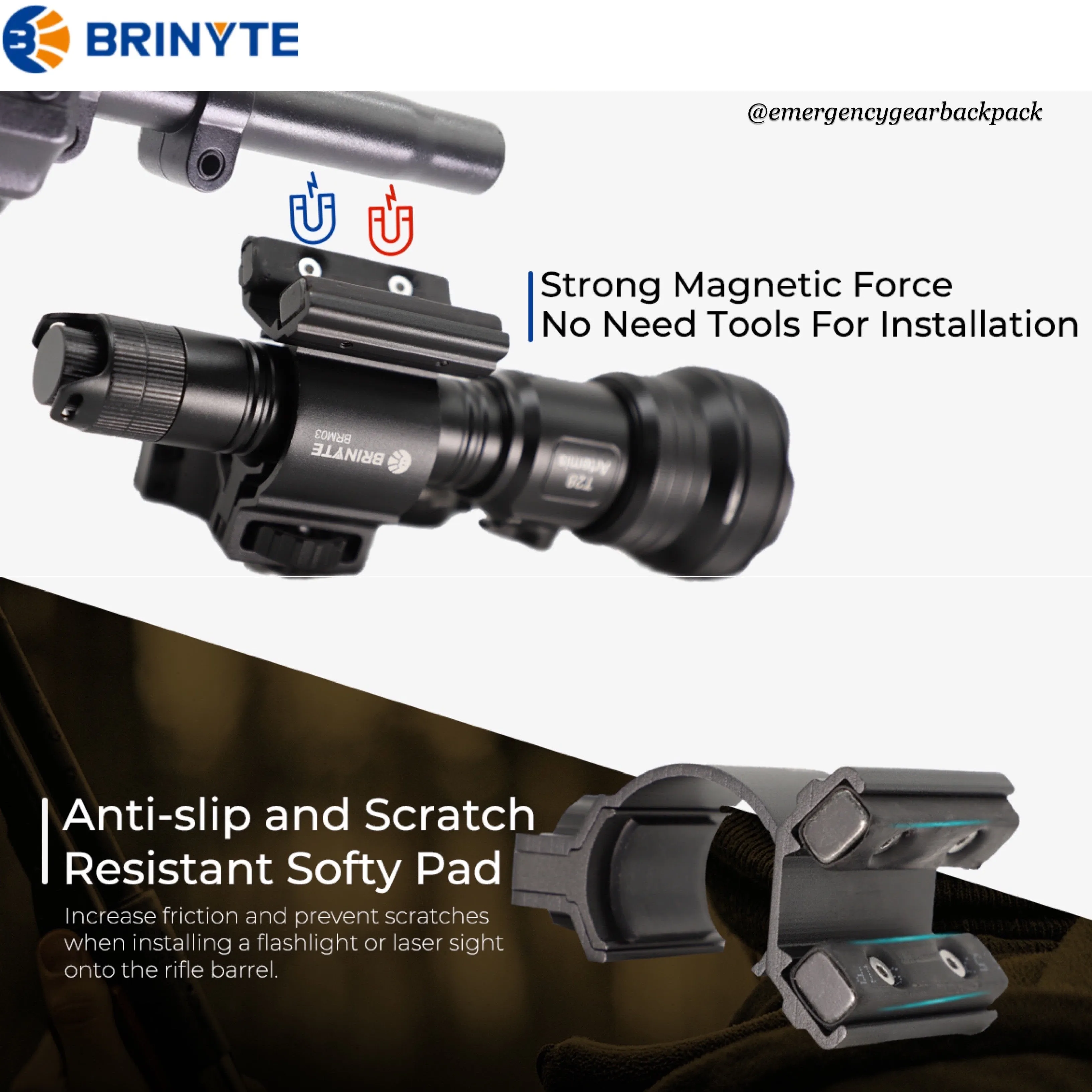 Brinyte BRM03 Magnetic Mounting Bracket