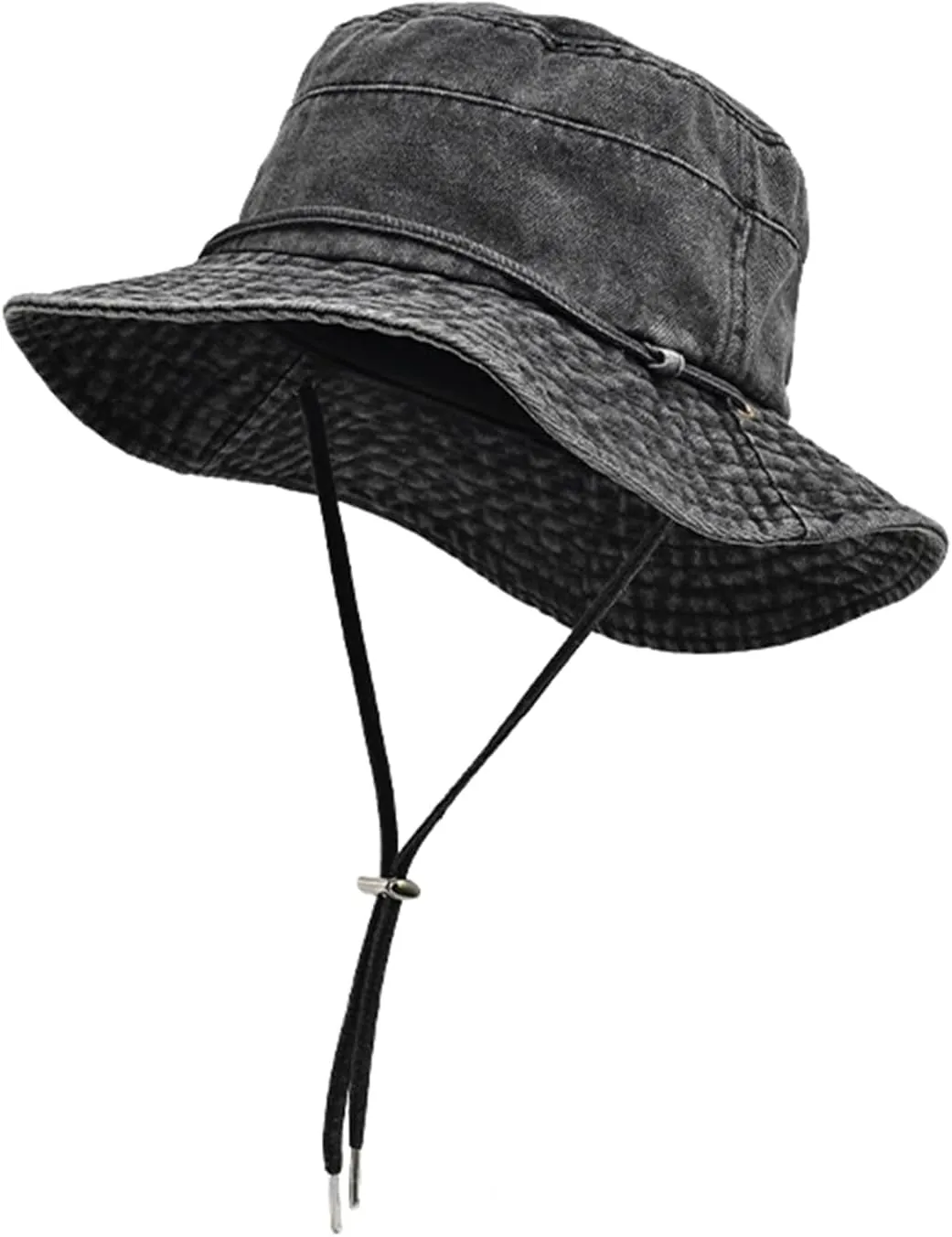 Bucket Hat for Women Men Wide Brim Sun Hat Packable Cotton Denim Summer Beach Travel Outdoor Fishing Cap