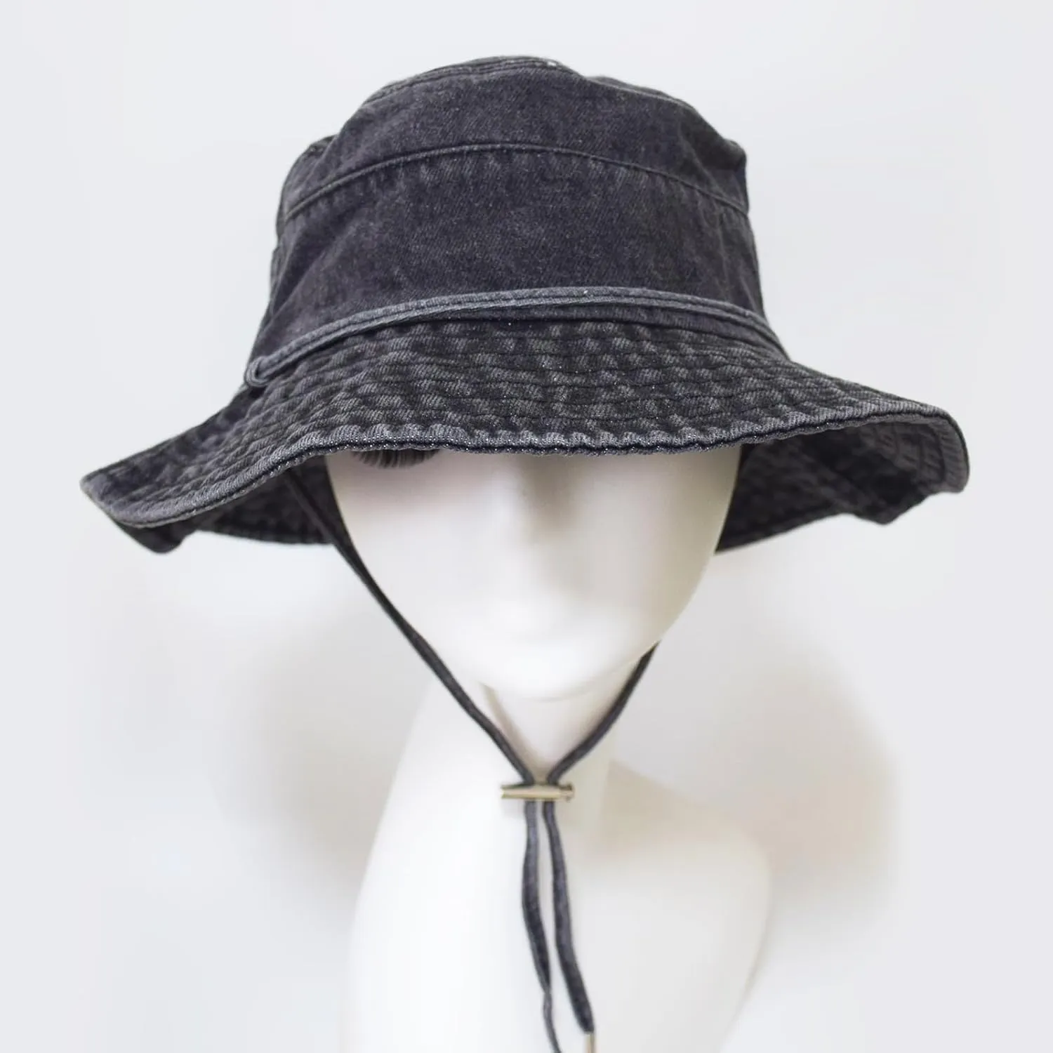 Bucket Hat for Women Men Wide Brim Sun Hat Packable Cotton Denim Summer Beach Travel Outdoor Fishing Cap