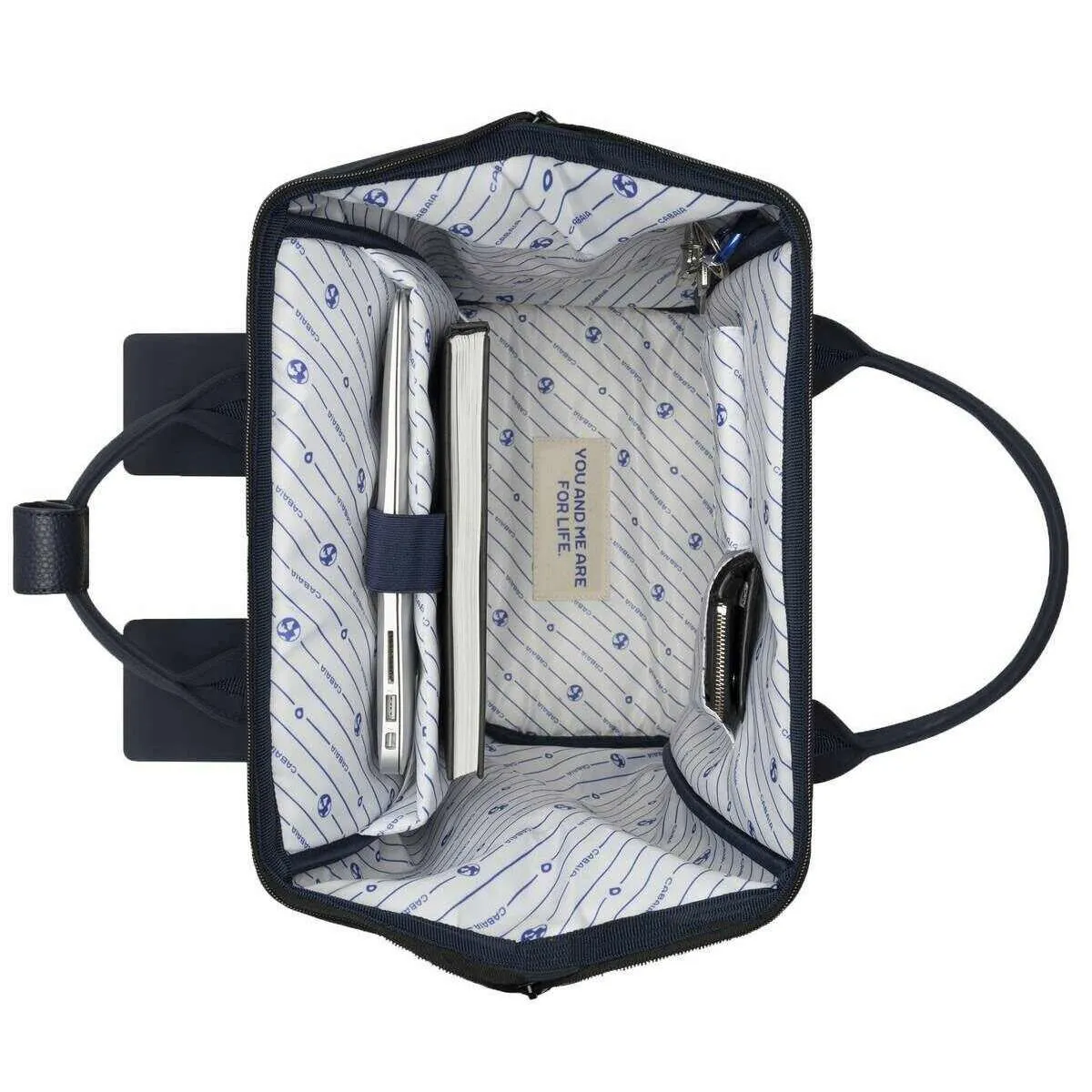 Cabaia Adventurer Vegan Nubuck Large Backpack - Zurich Blue