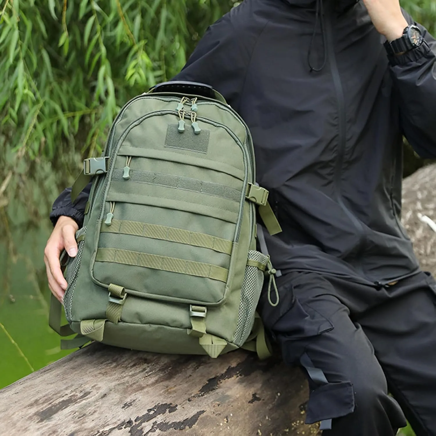 Camping Backpack for Men Women Hiking Backpack with USB Charging Port Travel Backpack High-Capacity Backpack