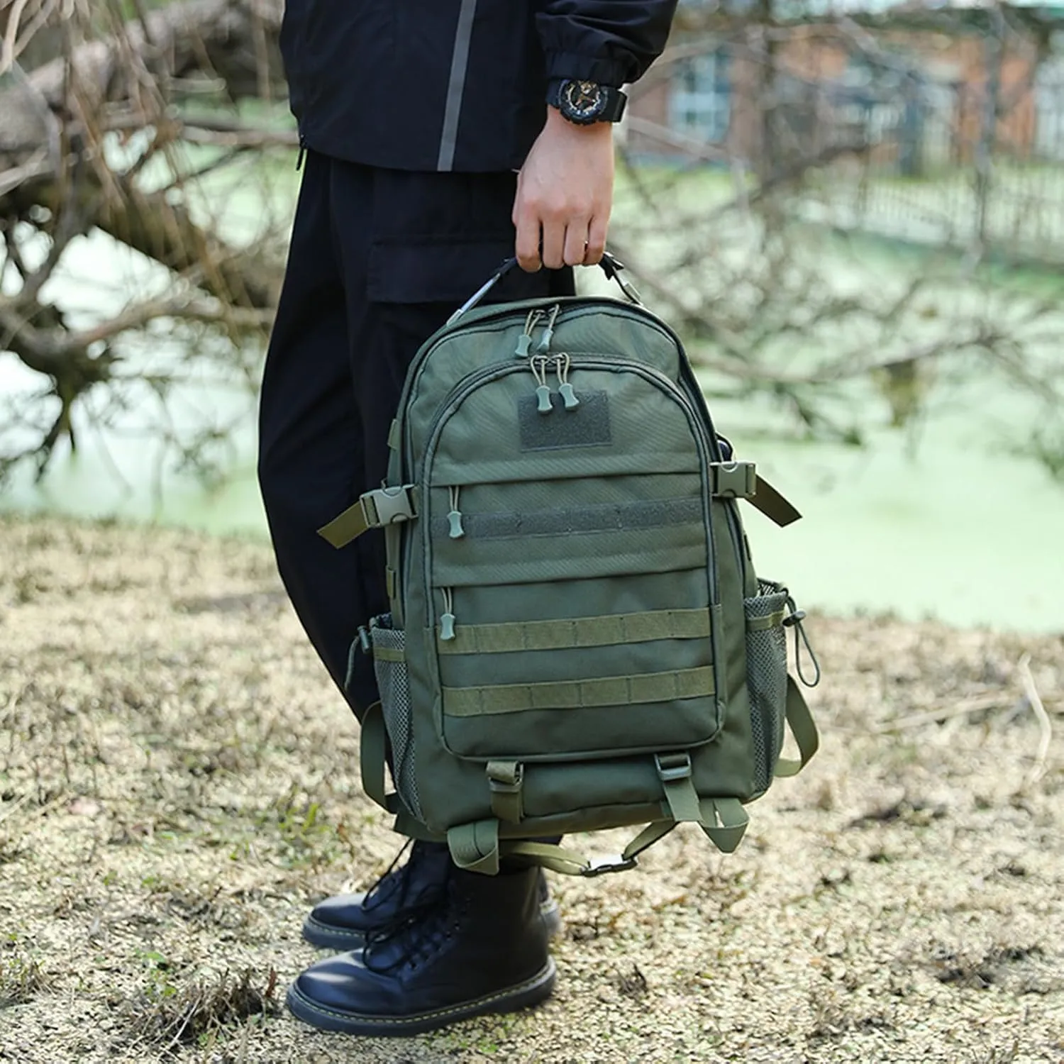 Camping Backpack for Men Women Hiking Backpack with USB Charging Port Travel Backpack High-Capacity Backpack