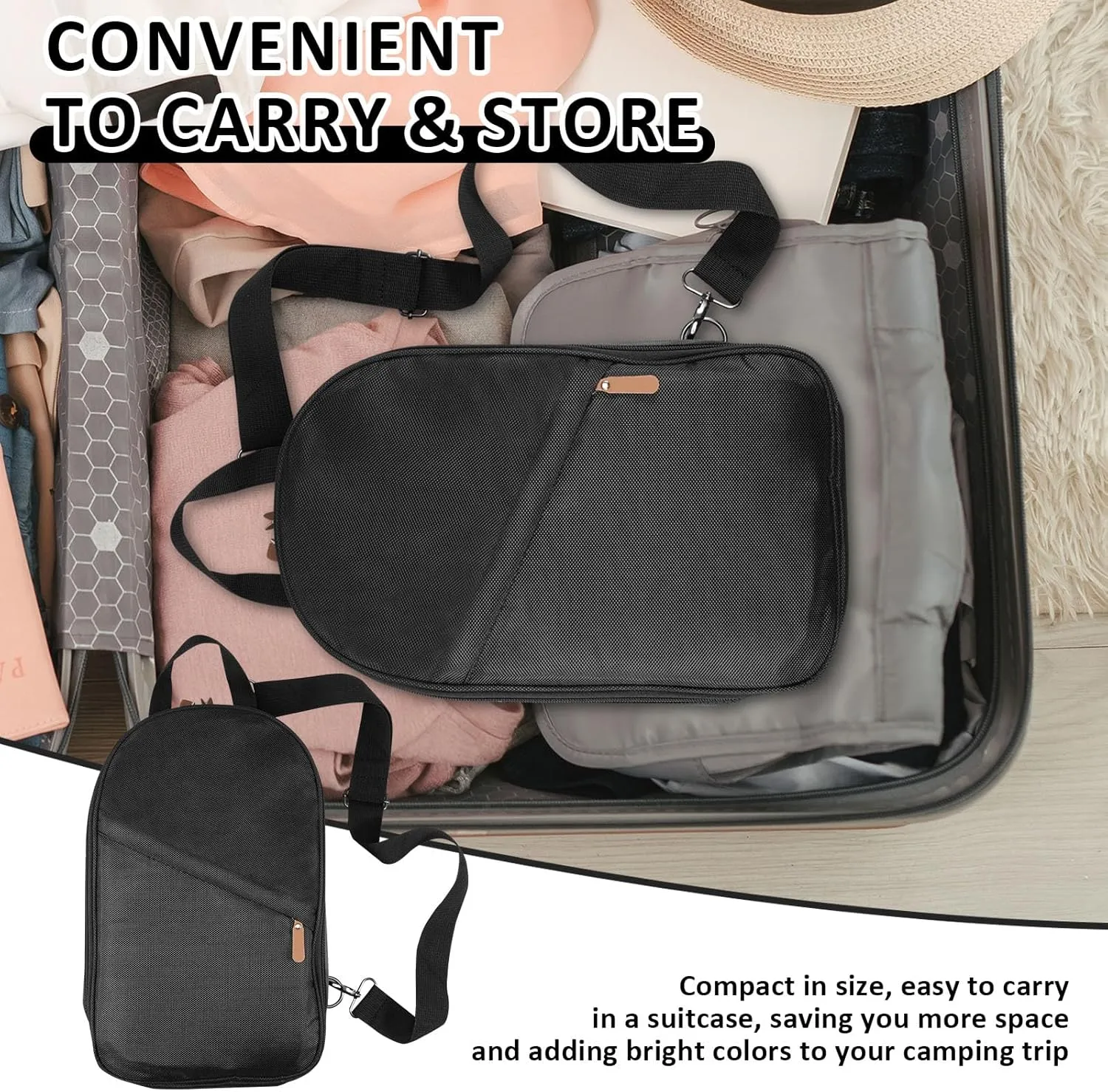 Camping Cooking Utensils Portable Heat Resistant Camping Accessories Set Practical Camping Kitchens Utensil Set Versatile Solid Camp Utensil Kit for Outdoor Picnic US(black)