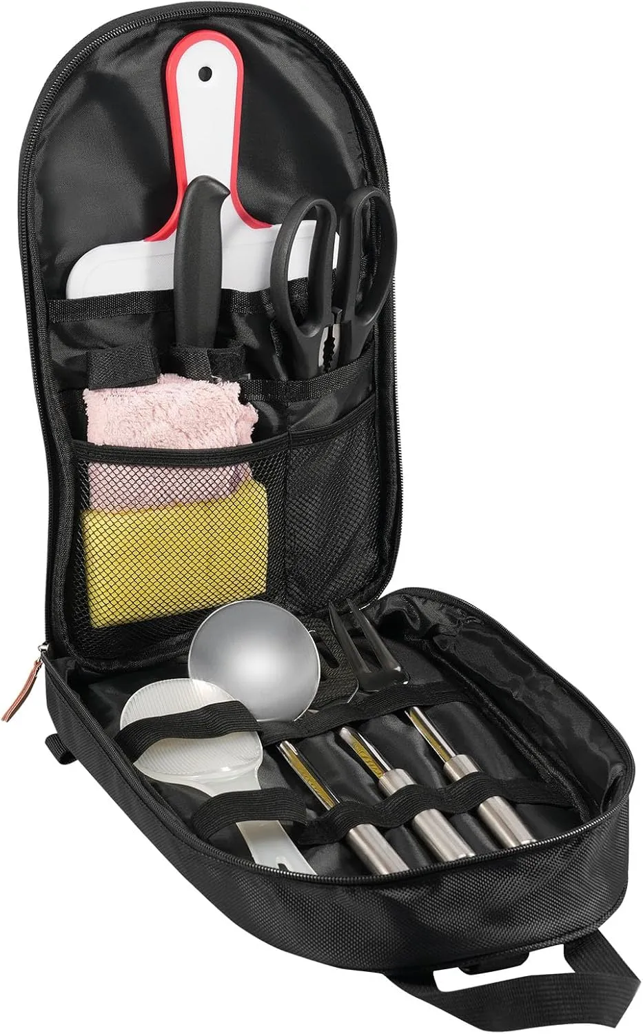 Camping Cooking Utensils Set, Camping Accessories Cooking, Car Camping Cooking Essentials Gear for Camp Kitchen Cooking and Grilling, Portable Picnic Gifts for Women BBQ Stuff