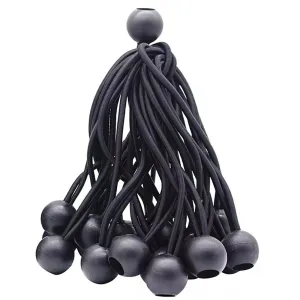 Camping Tent Luggage Cord Tie Down Strap 25x Elastic Ball Rope Bungee Cord Tarp