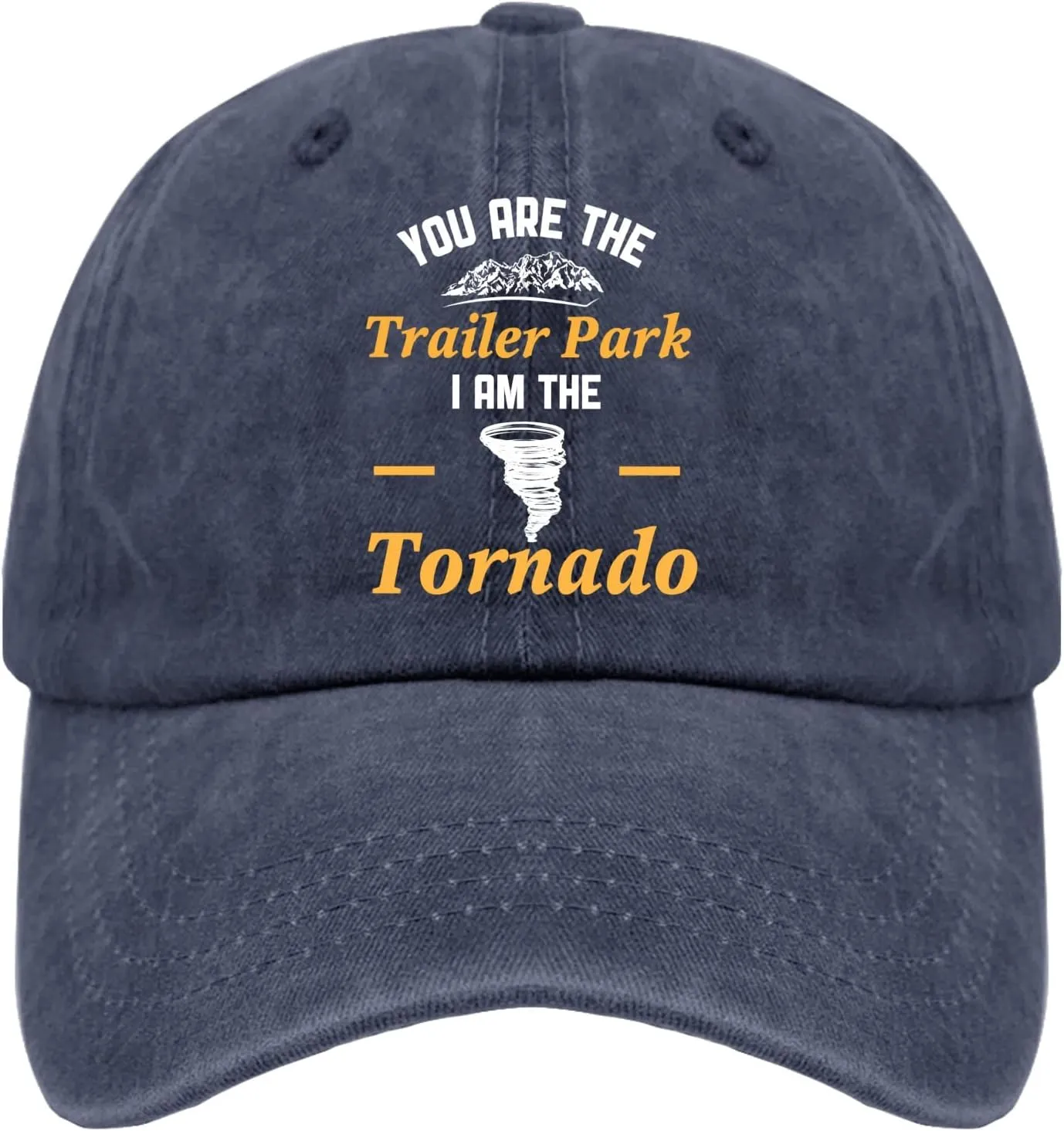 Cap You are Trailer Park I Am The Tornado Dad Hat for Men Graphic Denim Hats Adjustable