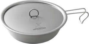 Captain Stag UH-4510 Kitchen Utensils, Frying Pan, 6.7 inches (17 cm), Lid Included, Lightweight, Titanium, Made in Japan, Made in Japan