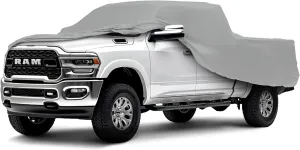 Car Covers Weatherproof Max Truck Cover & Warranty Compatible with Dodge 2010-2019 Ram 3500 Crew Cab, 8'– Outdoor Cover, Prevents Theft with Cable Lock