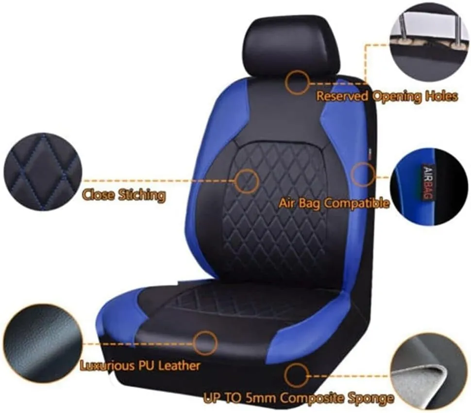 Car Seat Cover Sets for Ford Escape 2008-2022,Front Rear Covers Protector Waterproof Breathable Comfortable Full Surround Kit Airbag Compatible Accessories,Grey