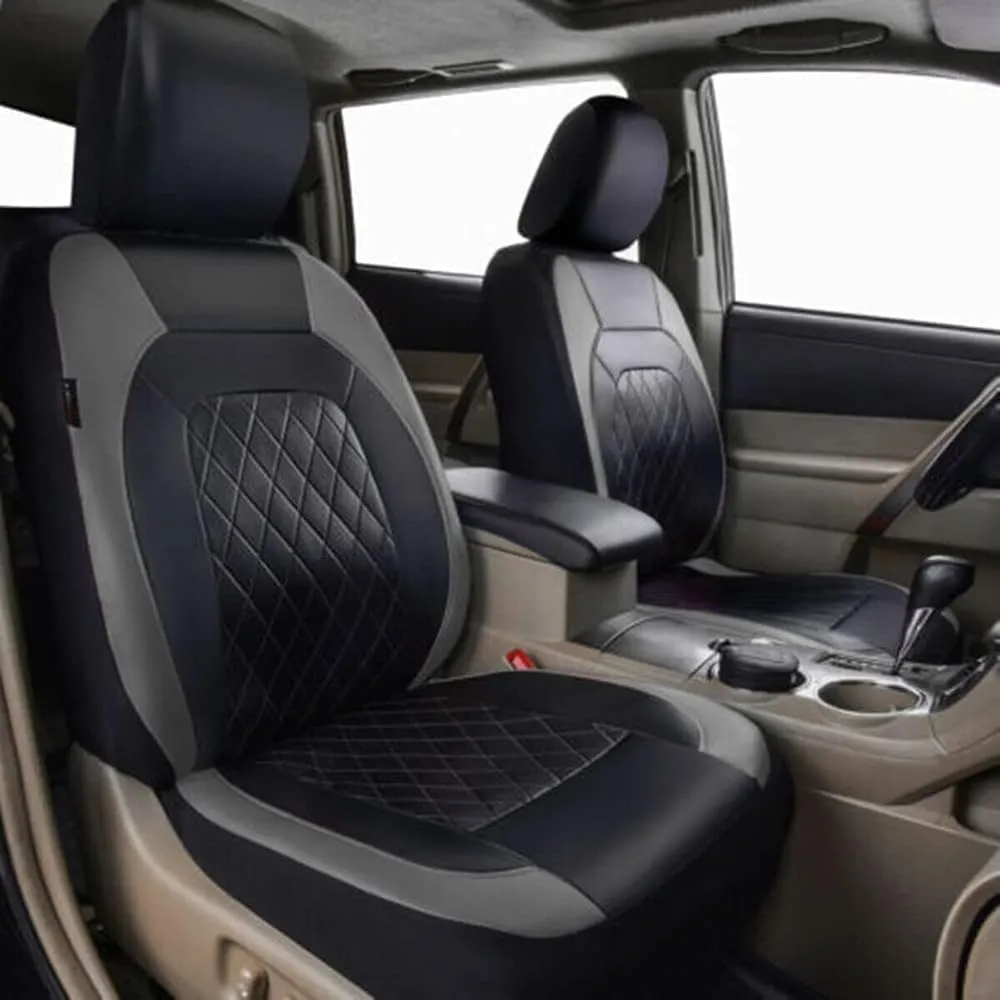 Car Seat Cover Sets for Ford Escape 2008-2022,Front Rear Covers Protector Waterproof Breathable Comfortable Full Surround Kit Airbag Compatible Accessories,Grey