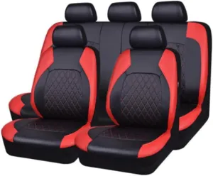 Car Seat Cover Sets for Ford Escape 2008-2022,Front Rear Covers Protector Waterproof Breathable Comfortable Full Surround Kit Airbag Compatible Accessories,Red