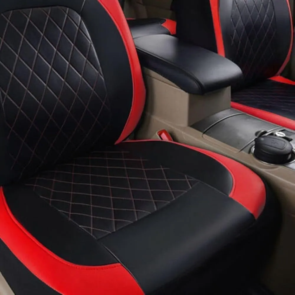Car Seat Cover Sets for Ford Escape 2008-2022,Front Rear Covers Protector Waterproof Breathable Comfortable Full Surround Kit Airbag Compatible Accessories,Red