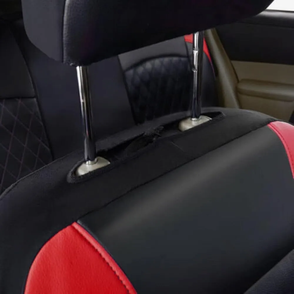 Car Seat Cover Sets for Ford Escape 2008-2022,Front Rear Covers Protector Waterproof Breathable Comfortable Full Surround Kit Airbag Compatible Accessories,Red