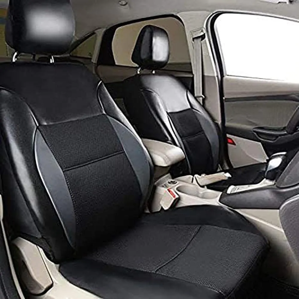 Car Seat Cover Sets for Holden Statesman,Front Rear Covers Protector Waterproof Breathable Comfortable Full Surround Kit Airbag Compatible Accessories,Black