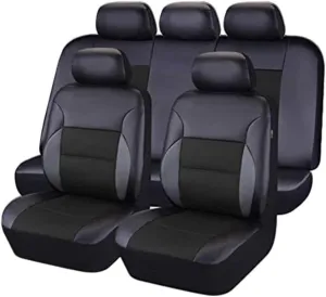 Car Seat Cover Sets for Holden Statesman,Front Rear Covers Protector Waterproof Breathable Comfortable Full Surround Kit Airbag Compatible Accessories,Black