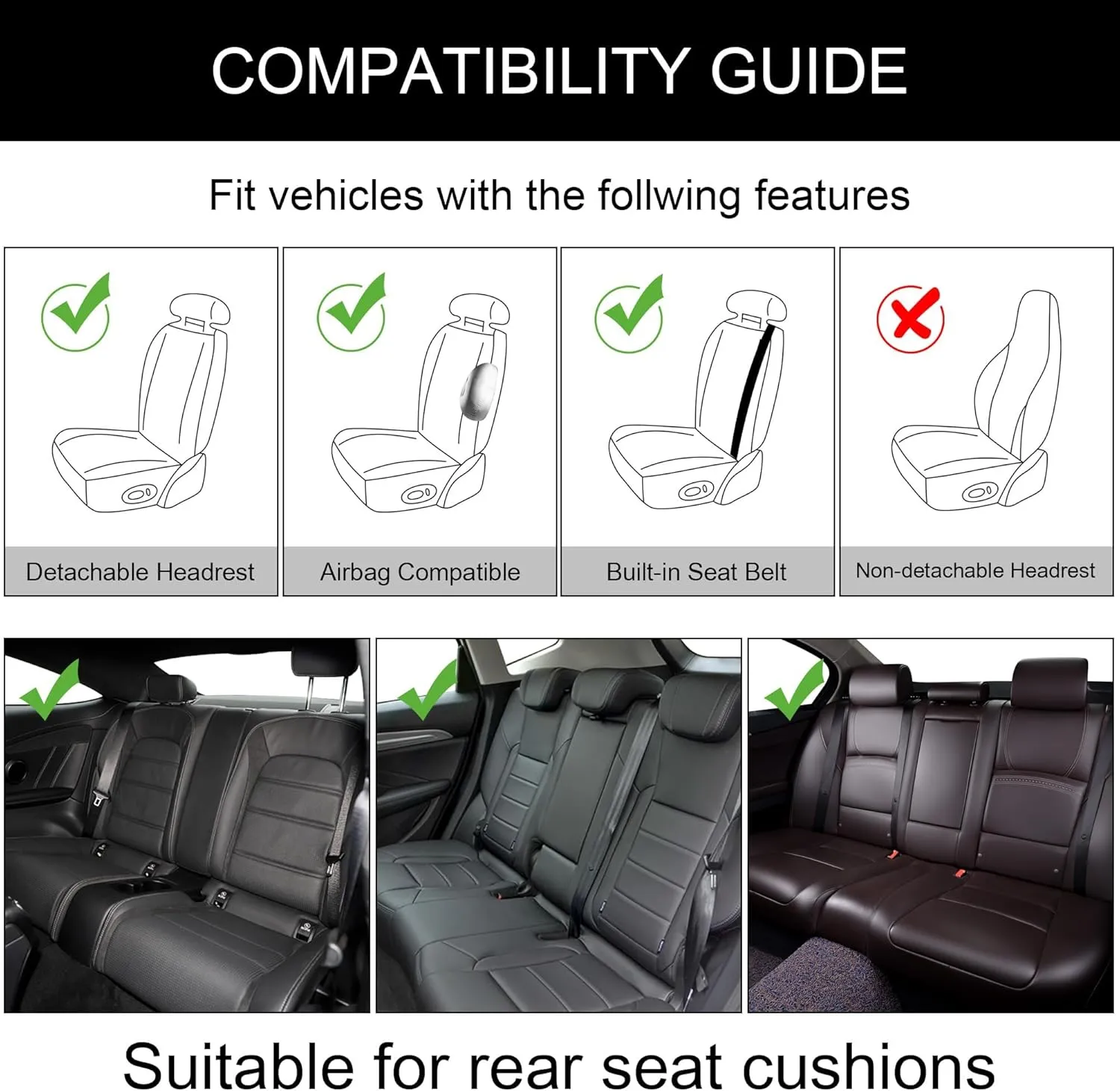 Car Seat Cover Sets for Holden Statesman,Front Rear Covers Protector Waterproof Breathable Comfortable Full Surround Kit Airbag Compatible Accessories,Grey-A