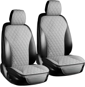 Car Seat Cover Sets for Holden Statesman,Front Rear Covers Protector Waterproof Breathable Comfortable Full Surround Kit Airbag Compatible Accessories,Grey-A