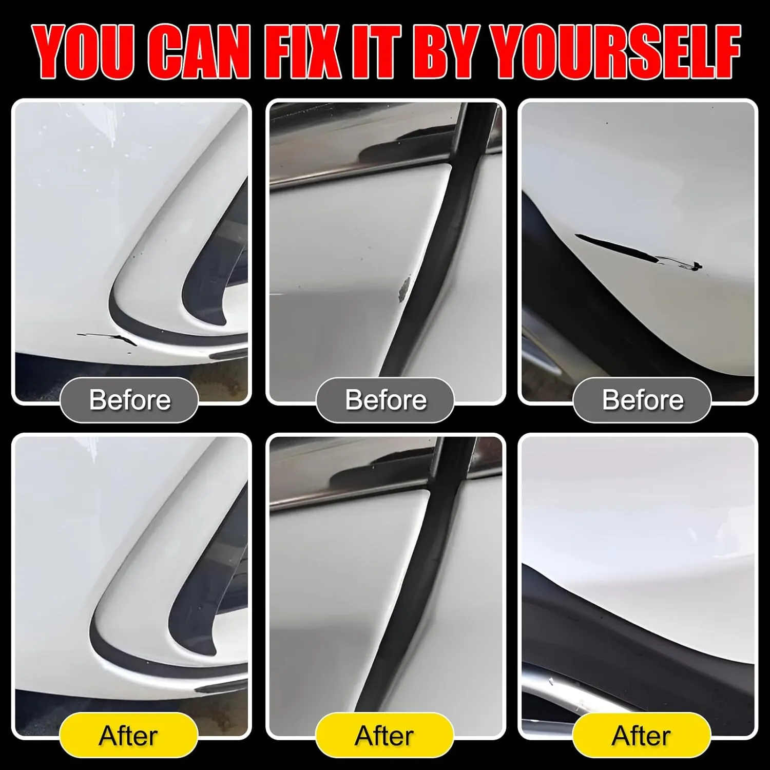 Car Touch Up Paint(Black Sapphire Metallic(475)) for BMW, Car Paint Scratch Repair Kit, Quick & Easy Solution to Repair, 2 in 1 Scratch Remover Pen with Color-Matched