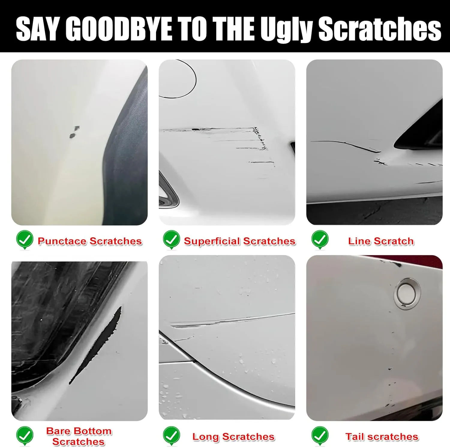 Car Touch Up Paint(Black Sapphire Metallic(475)) for BMW, Car Paint Scratch Repair Kit, Quick & Easy Solution to Repair, 2 in 1 Scratch Remover Pen with Color-Matched