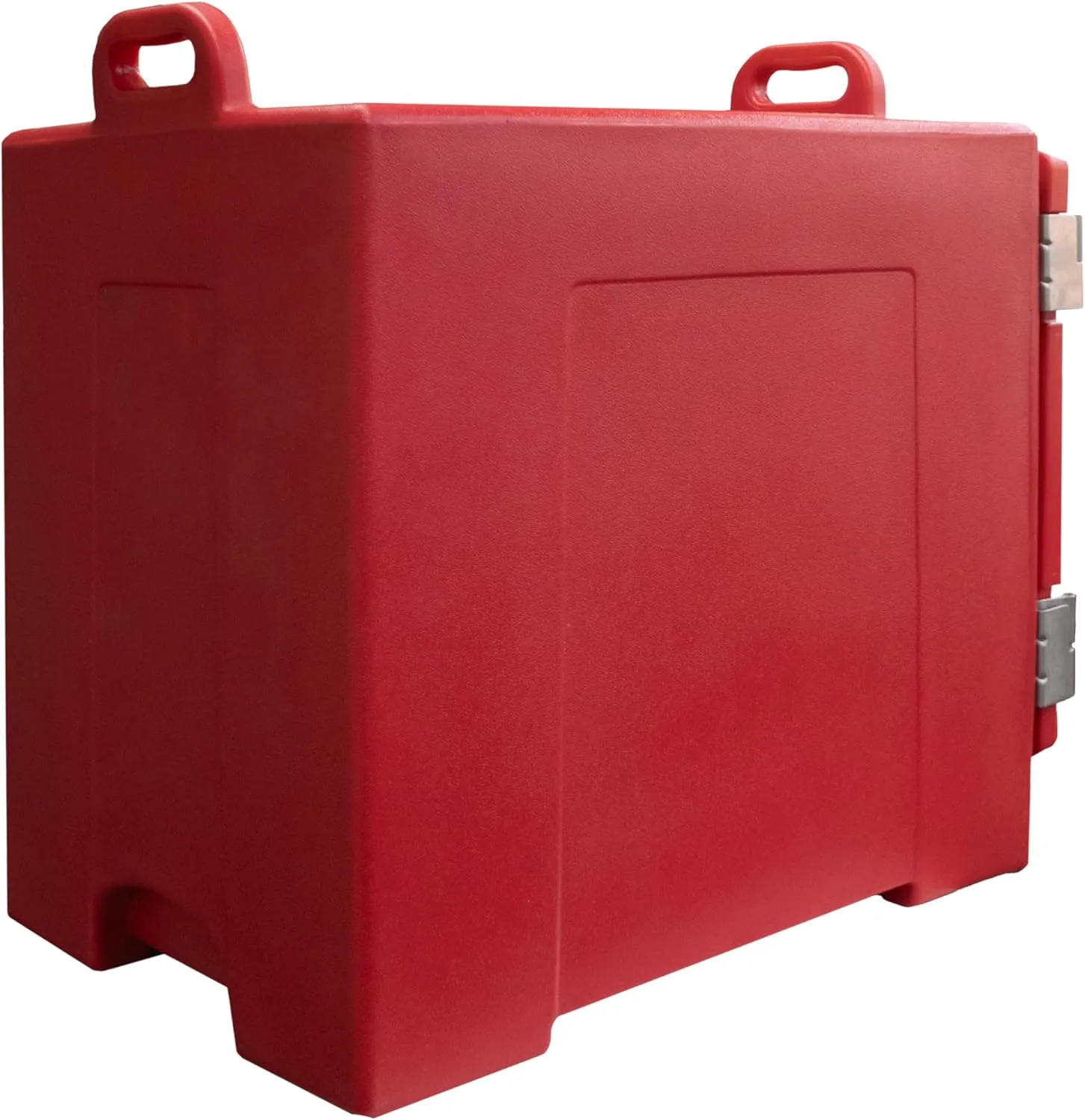Carlisle FoodService Products Insulated Food Pan Carrier, Holds 5 Full or 10 Half 2.5" Pans (Sold Separately), Front-Loading Cateraide with Handles, Rugged PE Shell with PU Insulation, Red