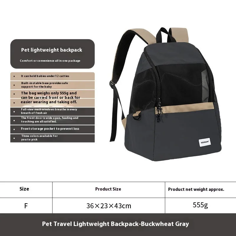 Casual Breathable Four Seasons Portable Pet Backpack