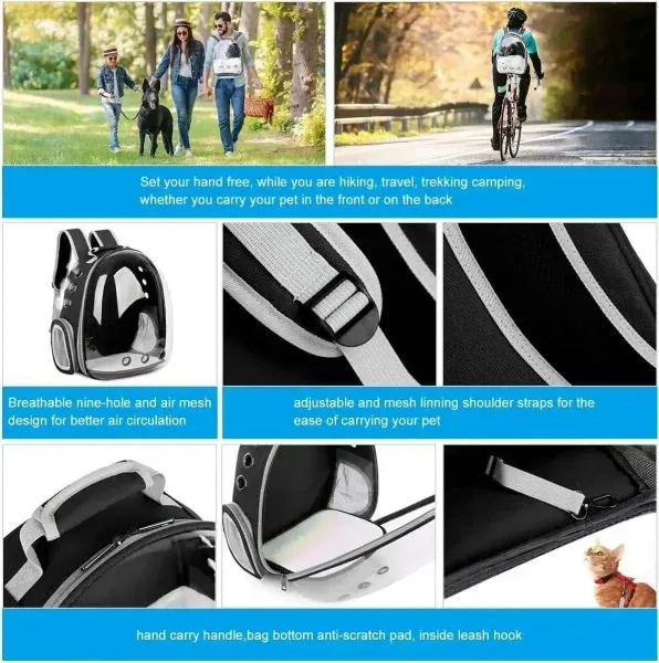 Cat Backpack Carrier Bubble Bag for Adventures with Your Cat
