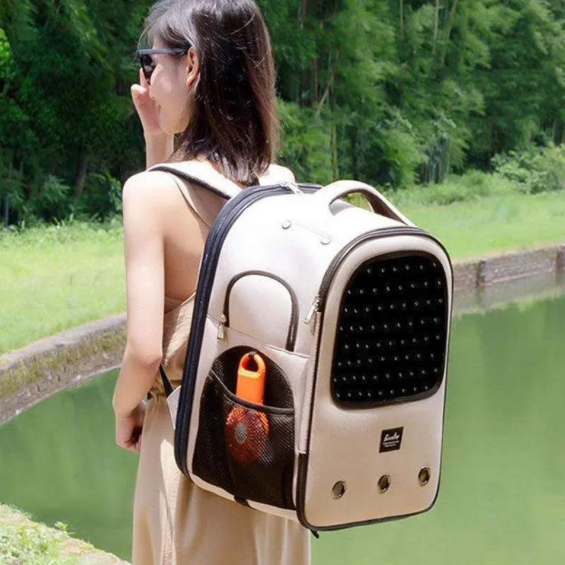 Cat Carrier Backpack With Wheels Rolling Large 5 Color Trolley