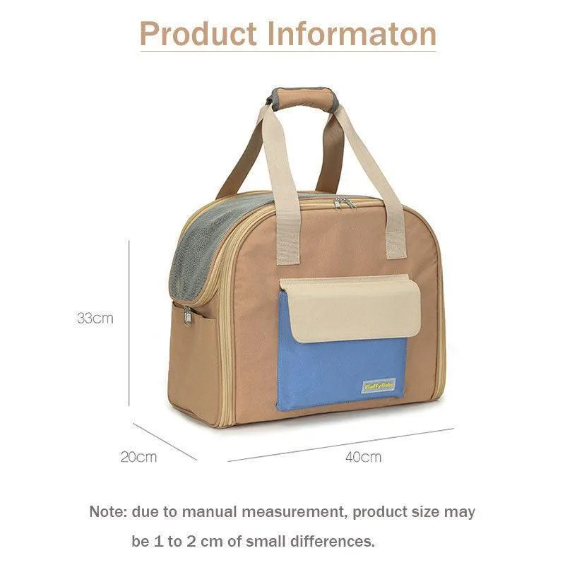 Cat Carrier Bag Foldable Expandable Tote 3 Color Handbag