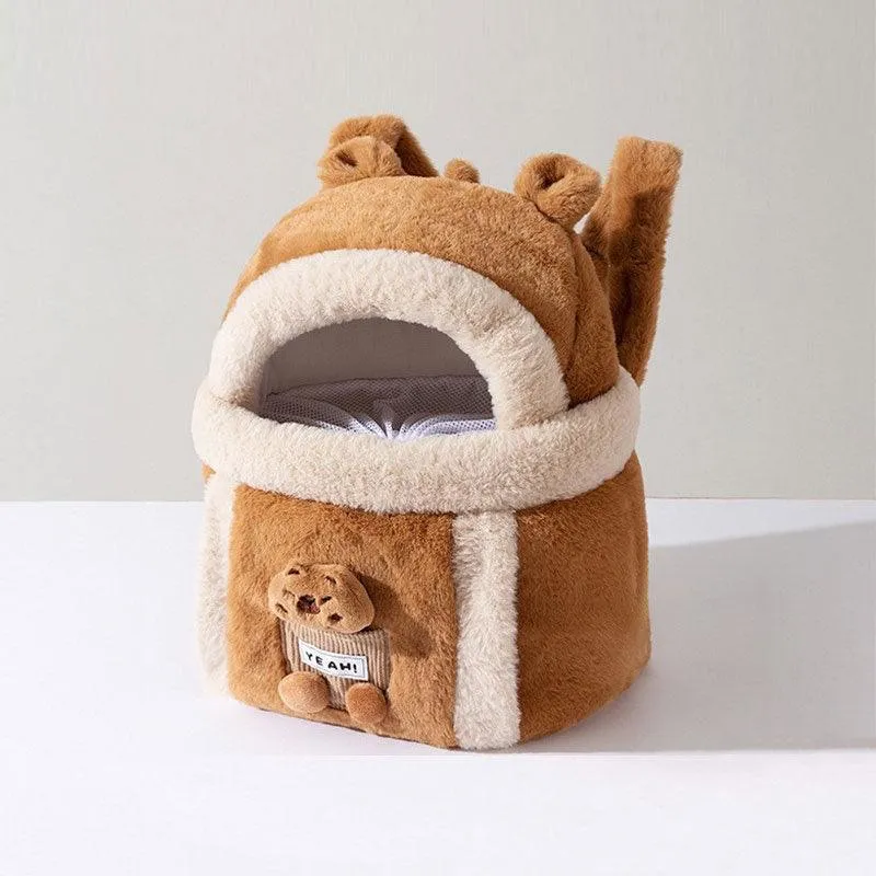 Cat Warm Bag Soft 2 Color Backpack Cat Carrier Front Pack