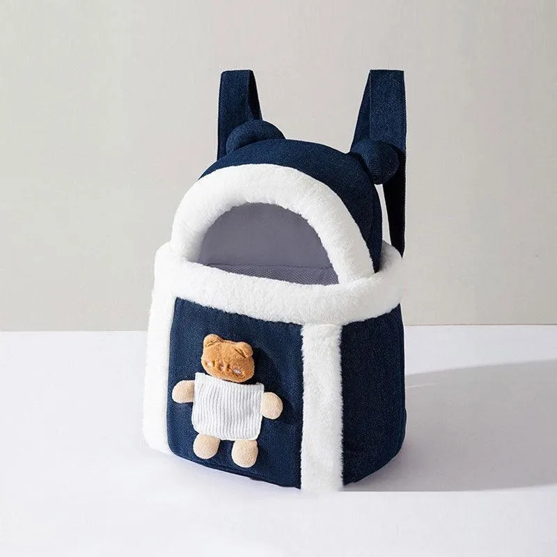 Cat Warm Bag Soft 2 Color Backpack Cat Carrier Front Pack