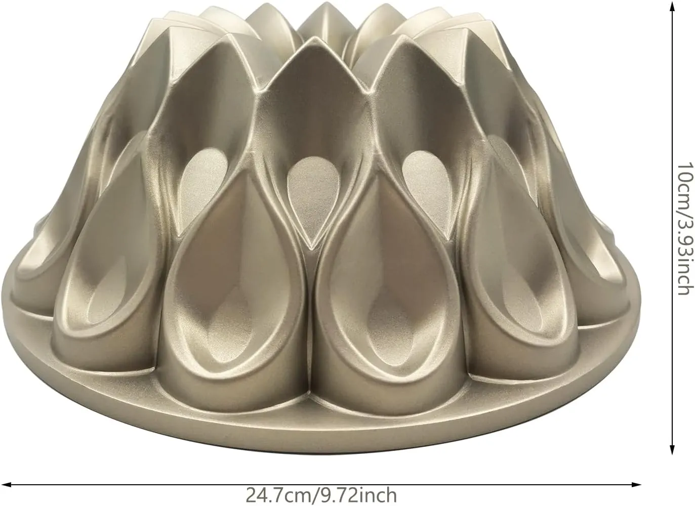 Charlotte Cake Mold Aluminium Kitchen Accessories Decoration Round Christmas Wedding Family 3D Charlotte Cake Pan (Crown shape)