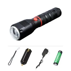 Chenglnn led Flashlight 3 Modes Zoomable Q5 Flash lights torches Lamp Torch Rechargeable 3* AAA 18650 Battery lanterna Low price