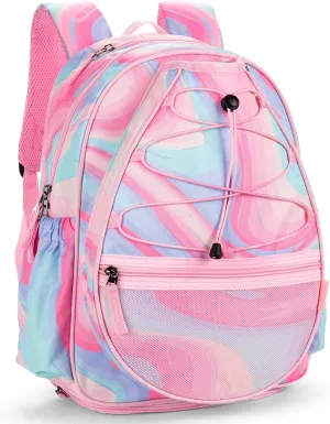 Choco Mocha Kids Tennis Bag, Kids Tennis Backpack Racket Bag, junior tennis bag 16 Inch
