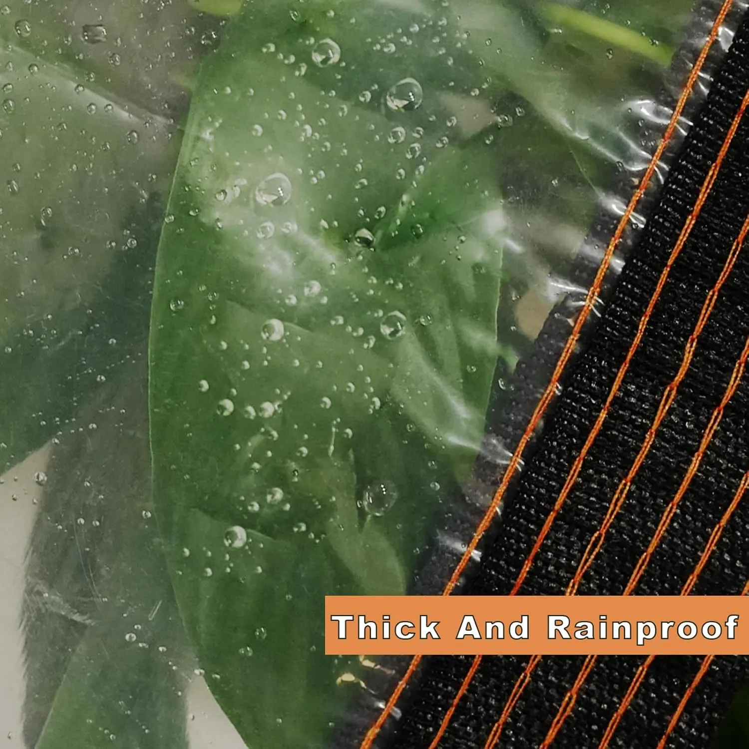 Clear Tarp - Tarps Heavy Duty Waterproof 6x8Ft, 12 Mil Thick, Clear Tarp with Grommets, UV & Tear Resistant, Fade-Proof, for Outdoor Garden, Greenhouse, Patio, and Pavilion Rain Protection