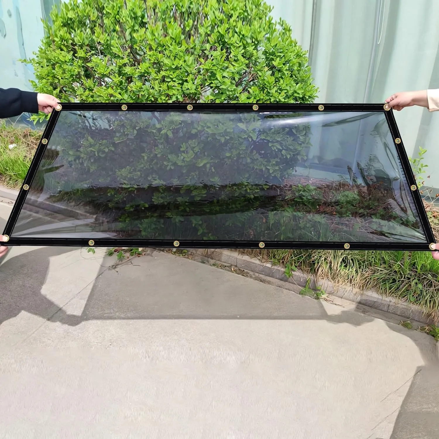 Clear Tarps Heavy Duty UV Protection, Translucent Sun Shade PVC Vinyl Tarpaulin with Grommets, Ropes, Reinforced Edge, Waterproof, Tear-Resistant for Greenhouse, Patio, Garden, Porch, Pavilion