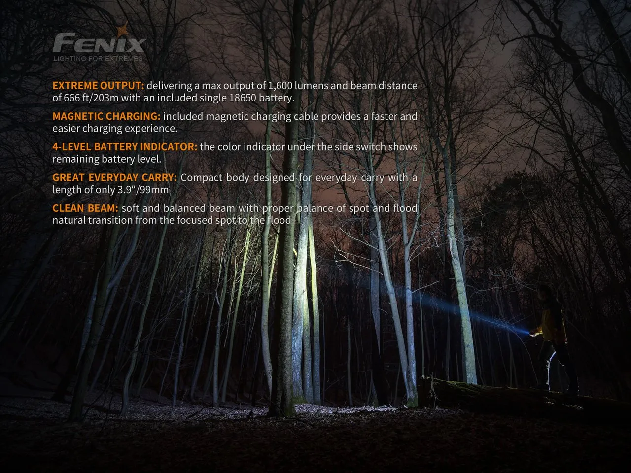 [CLEARANCE] Fenix E30R Luminus SST40 LED Flashlight 1600 Lumens