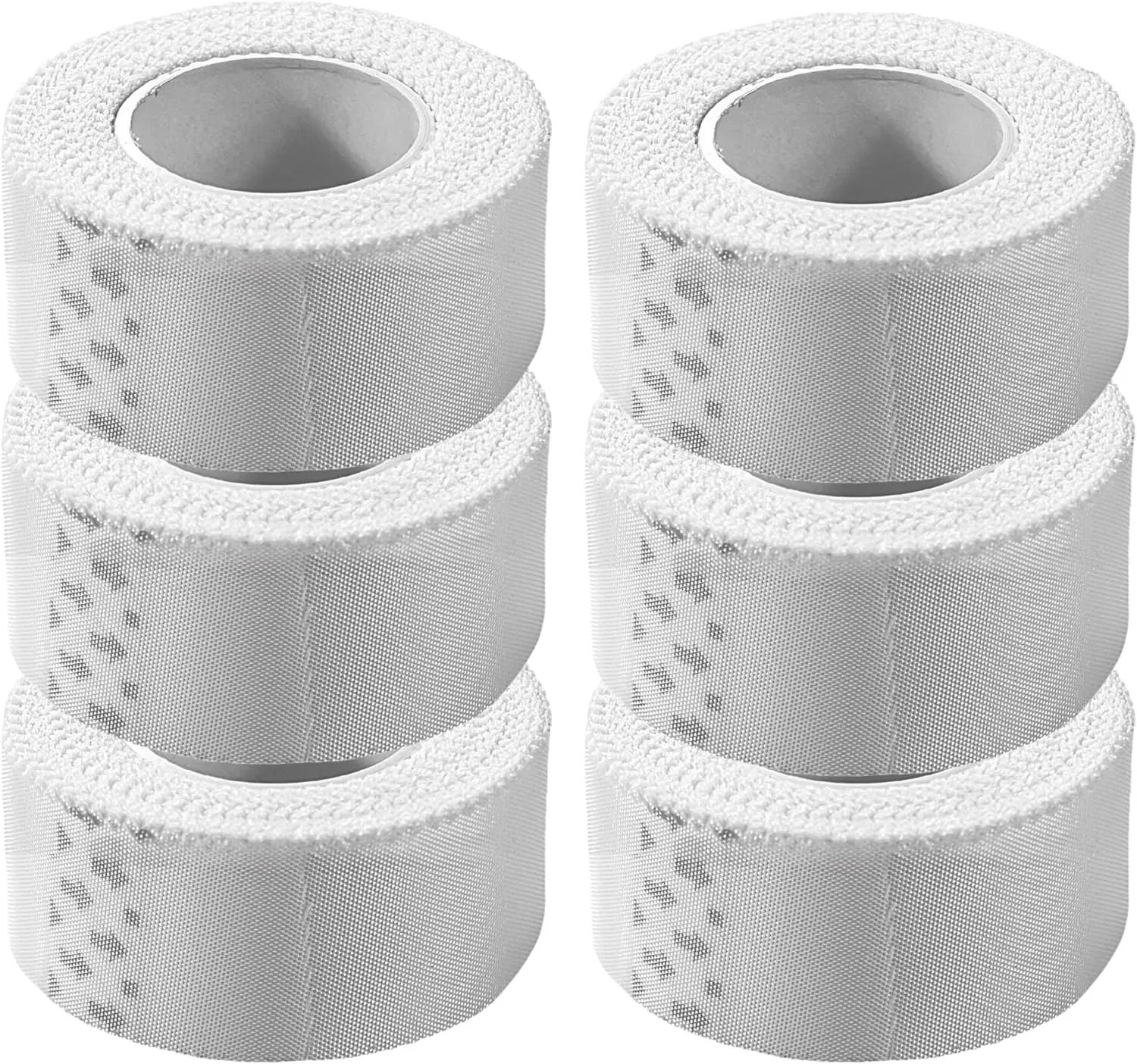 Cloth Medical First Aid Tape 1" x 10 Yards [Pack of 12 Rolls] Lightweight Breathable Silk-Like Microporous Self Adhesive Latex Free Hypoallergenic Bandage and Wound Dressing Tape (12)