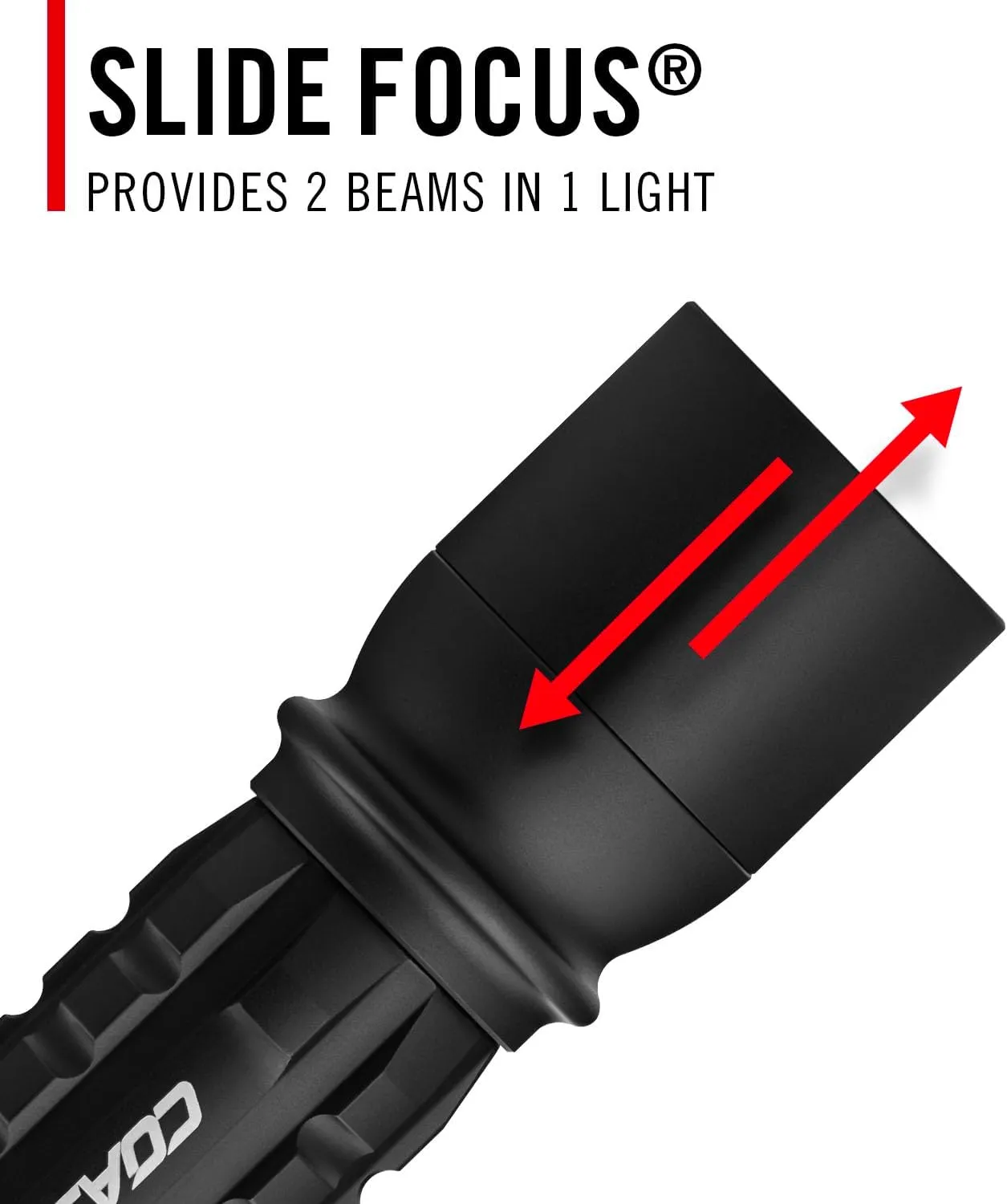 COAST XP11R Rechargeable Dual Power LED Flashlight, 3000 Lumens, Black