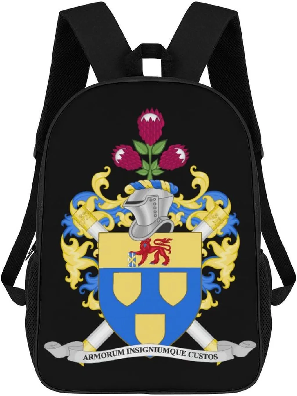 Coat of Arms of The Bureau of Heraldry Casual Travel Backpack 17 Inch Large Shoulders Daypack Large Capacity Laptop Bag for Men Women