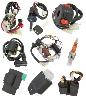 Complete Wiring Harness Kit ATV Wire Harness for Taotao Chinese 4 Wheeler 50cc 70cc 110cc 125cc Pit Quad Dirt Bike Parts with Electrics Stator Coil CDI Solenoid Relay by BOOTOP PIN