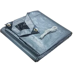 COUNTRY HARDWARE 18' x 24' Silver Heavy Duty Poly Tarpaulin