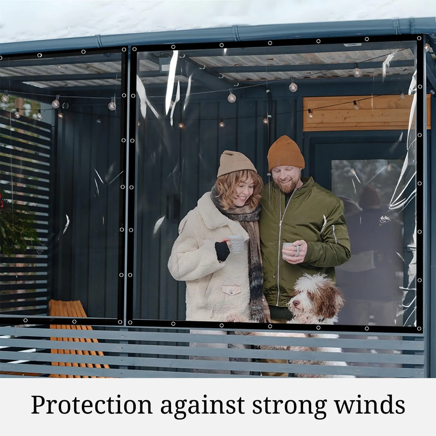 Covers & all Clear Tarps Made of Waterproof & Tear Resistant Vinyl Coated PVC Material, 18 oz, 560 GSM 20 mil Tarpaulin (4' H x 6' W Feet)