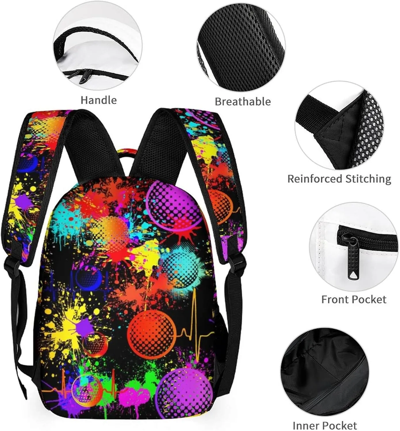 Custom Golf School Backpack for Kids Girls Boys, 16 Inch Cool Golf Themed Bookbag, Personality School Backpack for Students Children, sustainable, Lightweight, Large Capacity