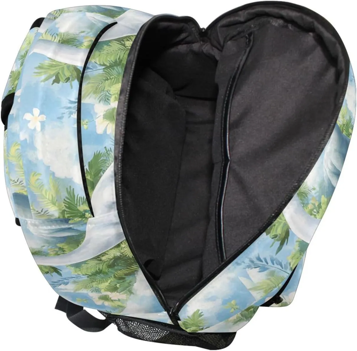 Cute Backpack for Women Men Fashion Business Work Bag with Chest Strap for College Work Beauty Dinosaur Diplodocus Sky