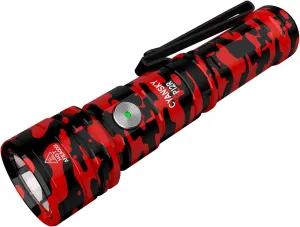 CYANSKY Rechargeable Flashlight,Super Bright,Flashlights High Lumens, Small EDC Flashlights for Emergencies,IP68 Waterproof Flash Light for Camping,Hiking,Outdoor,Home (Fuego)
