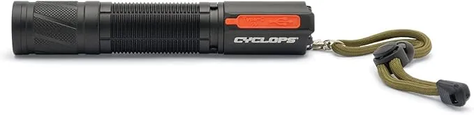 Cyclops Handheld Aluminum Housing 1200 Lumens Rechargeable Pocket Flashlight for Camping, Hiking, Emergency