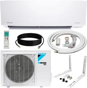 Daikin 12,000 BTU 21 SEER2 Oterra R32 Series Ductless Mini-Split Air Conditioner with Installation Kit and Wall Bracket- 230V