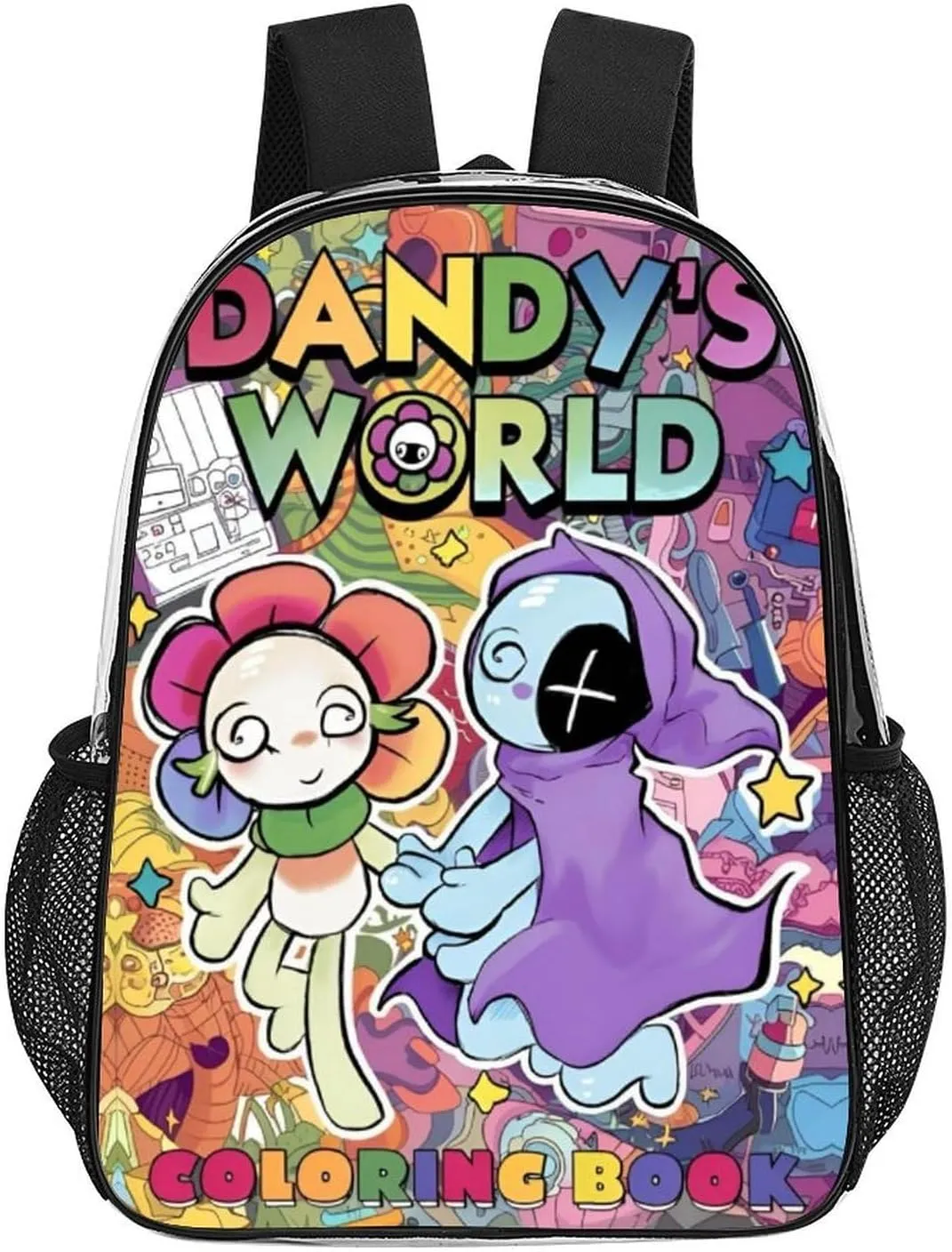 Dandys World Transparent Backpack Cute Large Capacity Laptop Backpack Travel Backpack For Unisex 17in