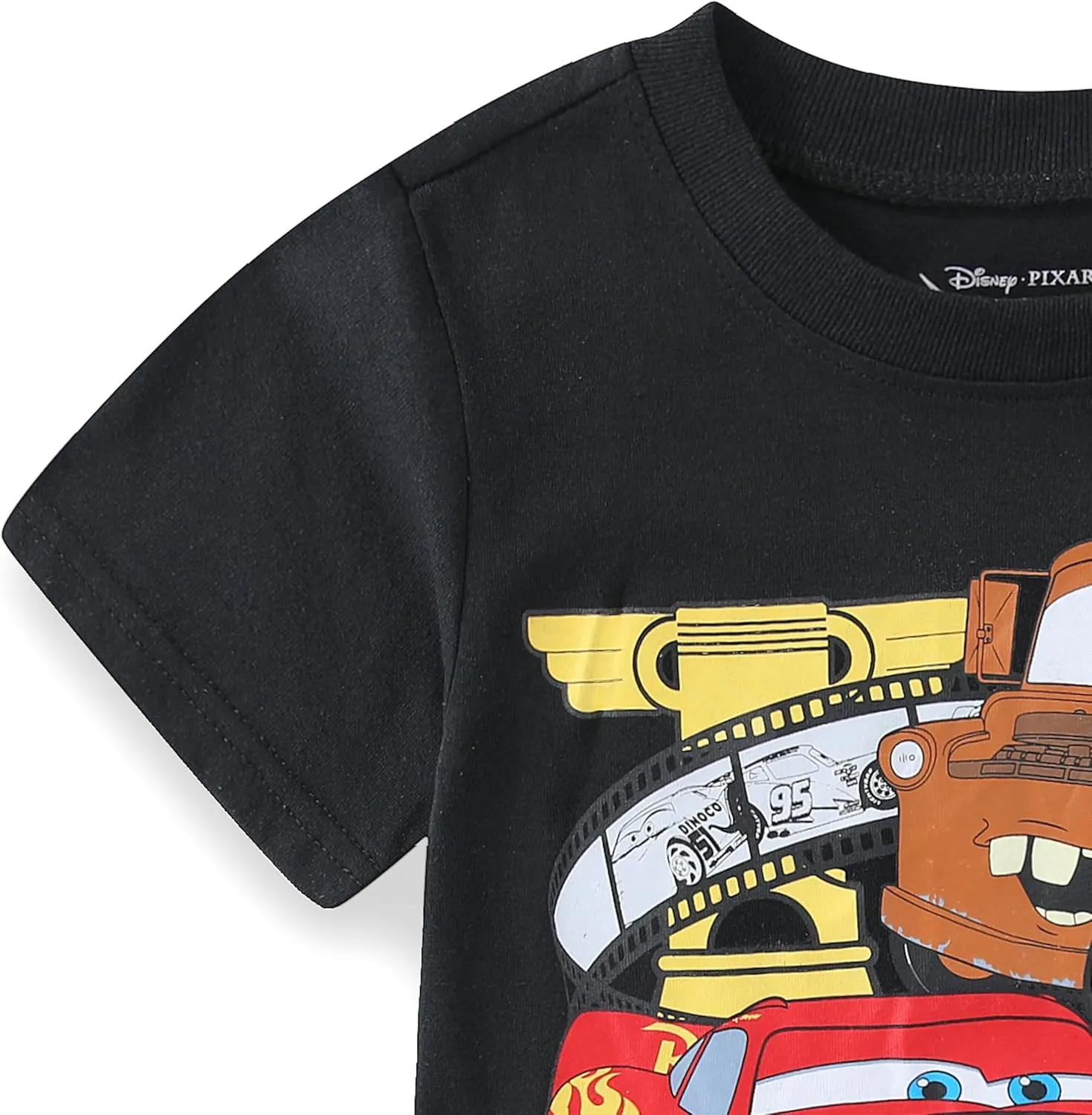 Disney Cars, Mickey Mouse, Monsters Inc. Boys Short Sleeve T-Shirt and Shorts Set for Toddler, Little and Big Kids